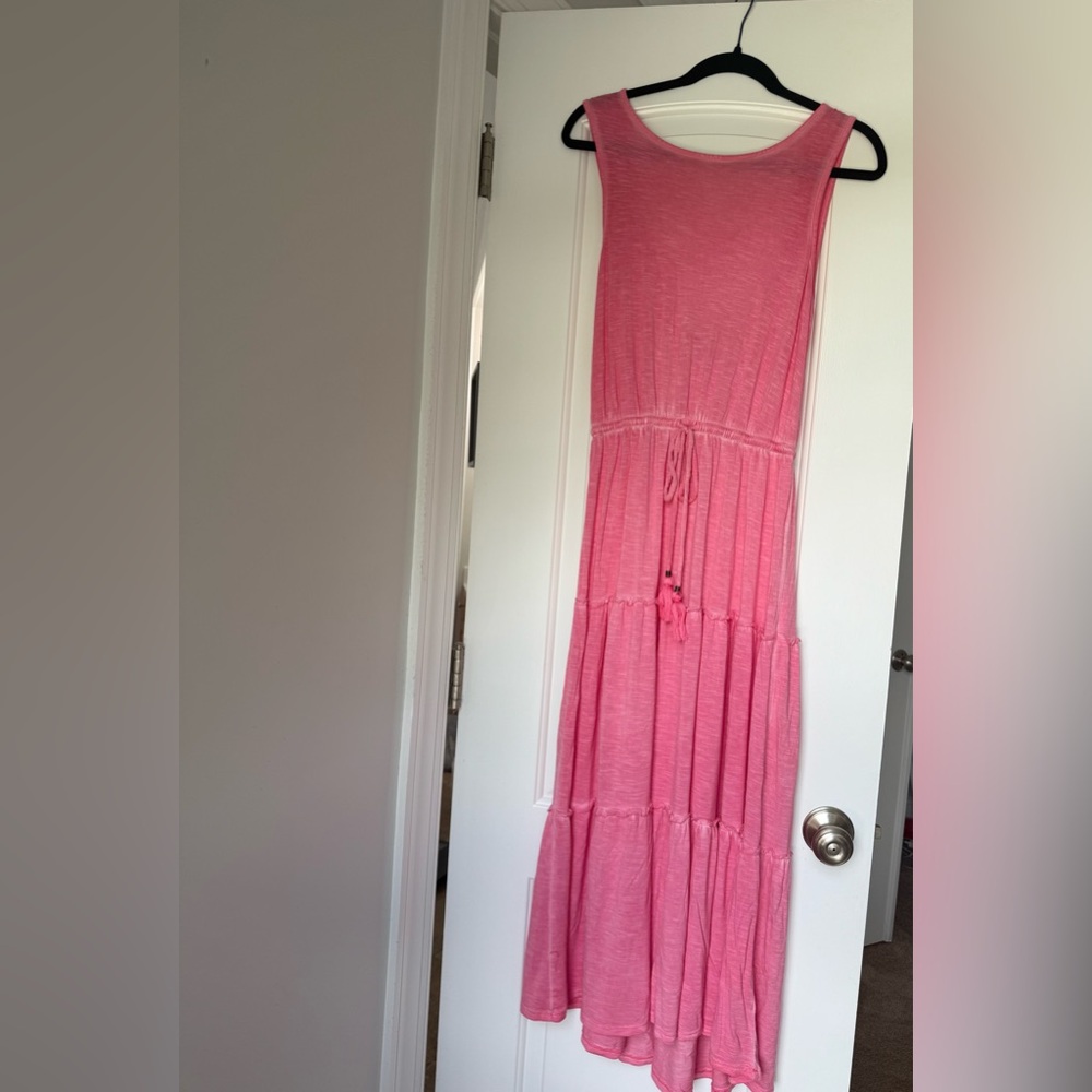 Knox Rose Pink Ruffled Tiered Sundress